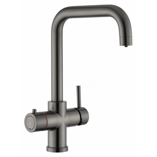 Multi-Tap Filtrete 3in1 Kokend Water Kraan Gun Metal - Haaks