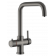Multi-Tap Filtrete 3in1 Kokend Water Kraan Gun Metal - Haaks