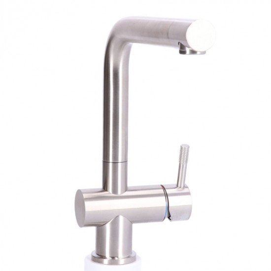 Keukenkraan RVS massief RVS 