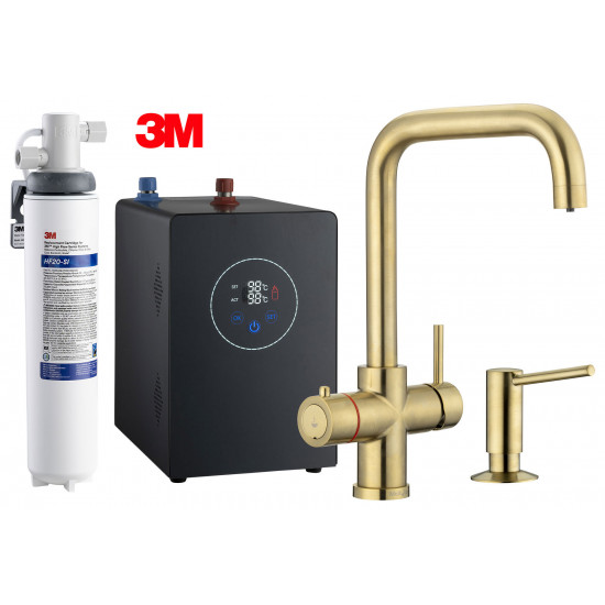 Multi-Tap Filtrete 3in1 Kokend Water Kraan Gold - Haaks